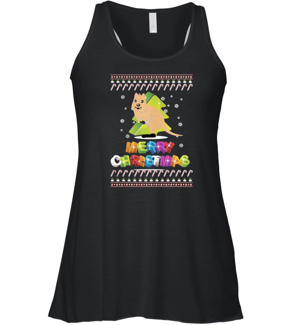 Quokka Ugly Christmas Women's Flowy Tank Top