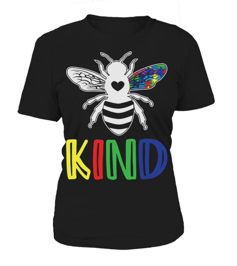Autism Awareness Bee Kind Puzzle Women's T-Shirt