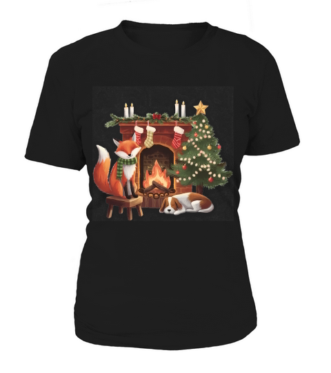 Christmas Fireplace Vintage 2 Women's T-Shirt