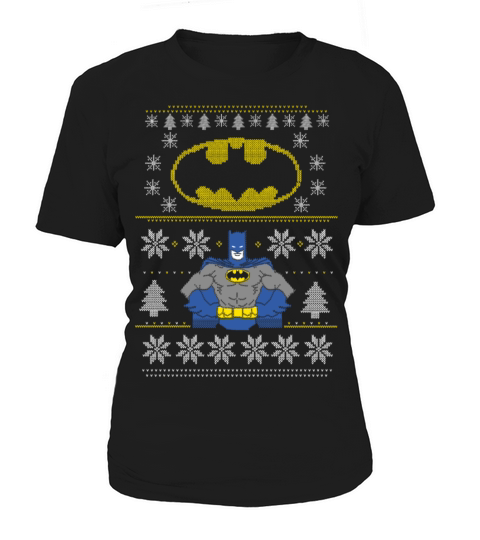 DC Comics Batman Christmas Ugly Sweater Women's T-Shirt