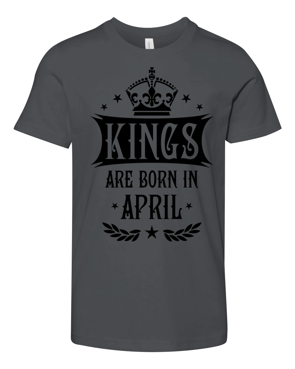 15 Kings are born in April King Happy Birthday Gi Youth Unisex Jersey Tee