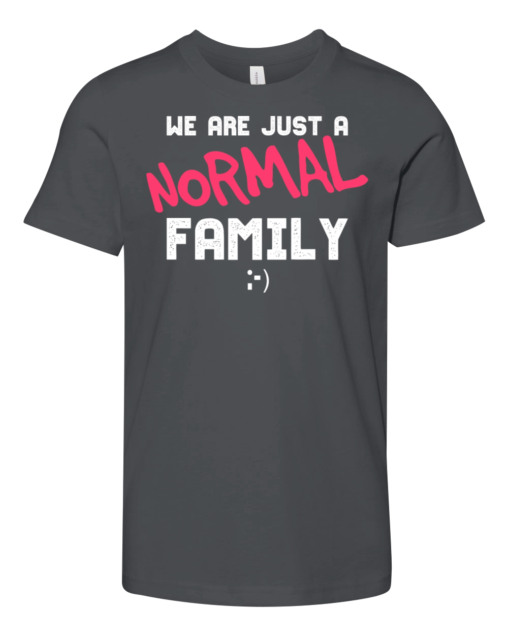 Funny Family Gift For A Normal Family Youth Unisex Jersey Tee