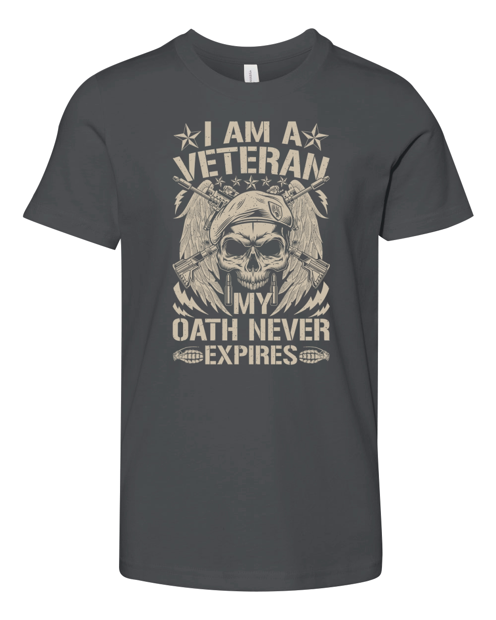 I Am A Veteran My Oath Never Expires Youth Unisex Jersey Tee