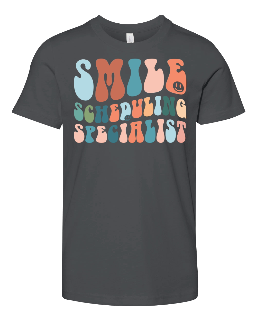 Smile Scheduling Specialist Youth Unisex Jersey Tee