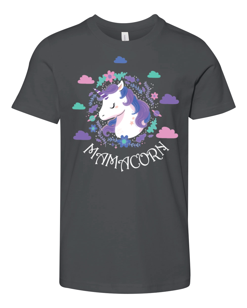 Unicorn Womens Funny Mamacorn Unicorn Costume Mom Youth Unisex Jersey Tee