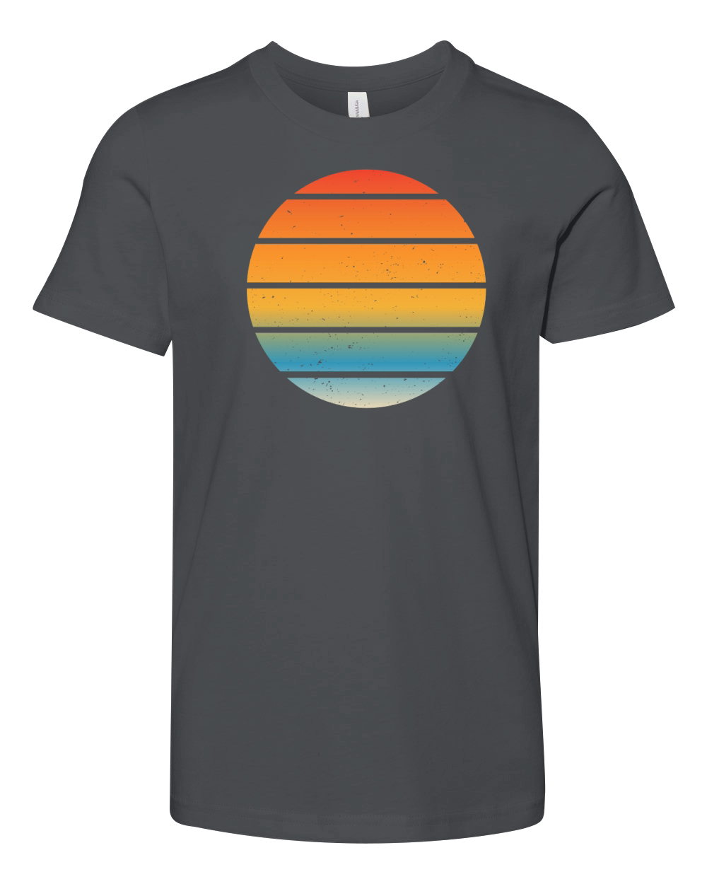 Vintage Retro Sunset (2) Youth Unisex Jersey Tee