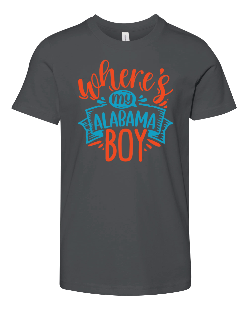 Wheres my alabama boy Youth Unisex Jersey Tee