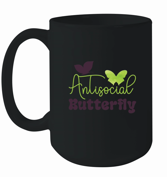 Antisocial Butterfly 2 Ceramic Mug