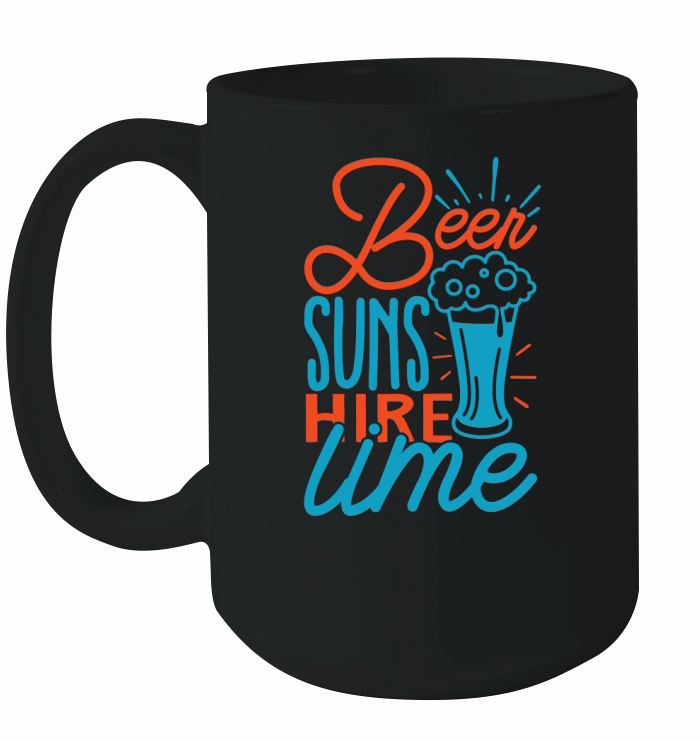 Beer suns hire lime Ceramic Mug