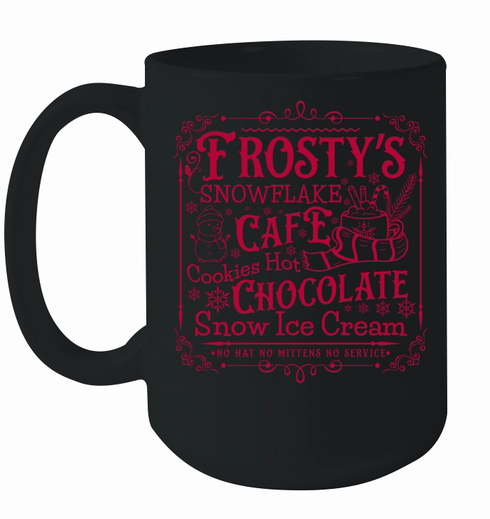 frostys Snowflake Cafe cookies Vintage  Christmas 300 Ceramic Mug