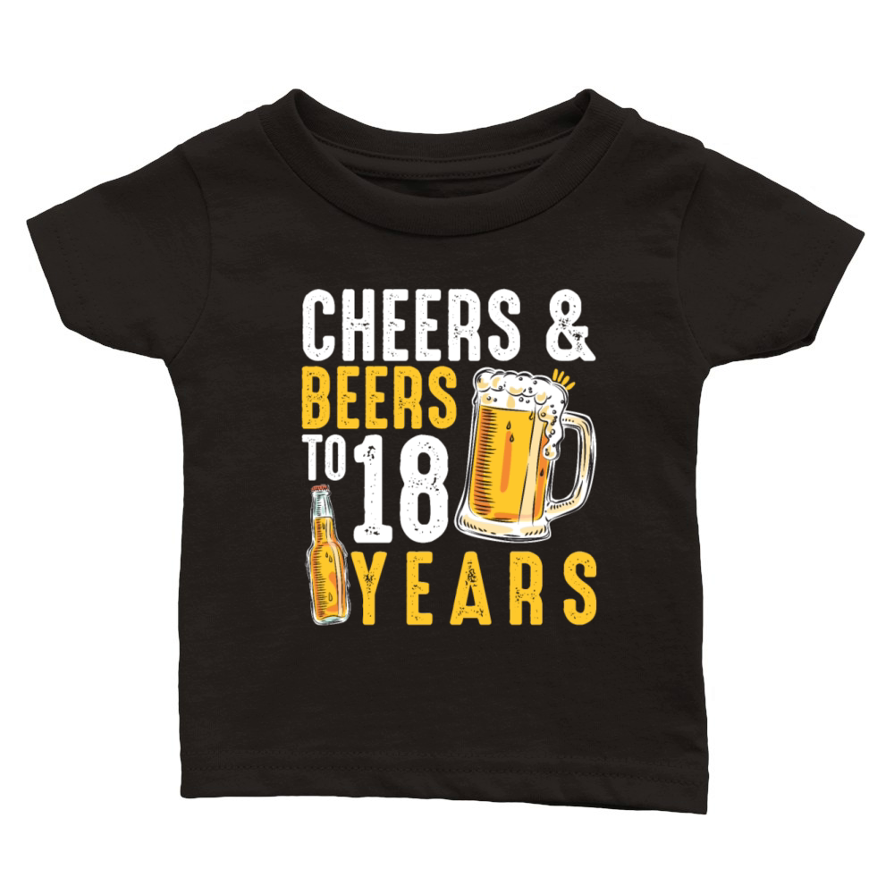 18th Birthday Gifts Drinking Shirt for Men or Classic Baby Crewneck T-shirt