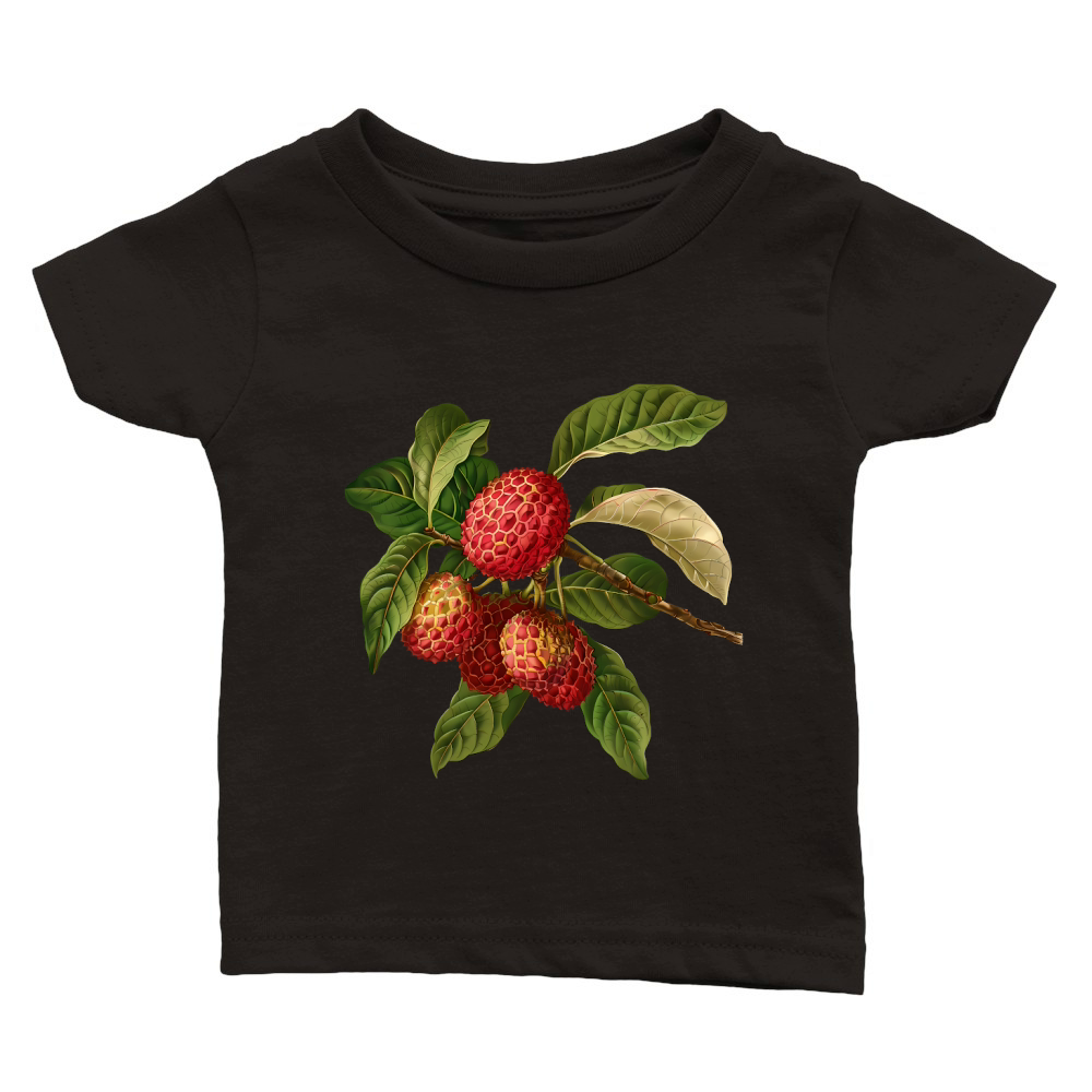 Lychee Spiky Sweetness Vintage Fruit Classic Baby Crewneck T-shirt