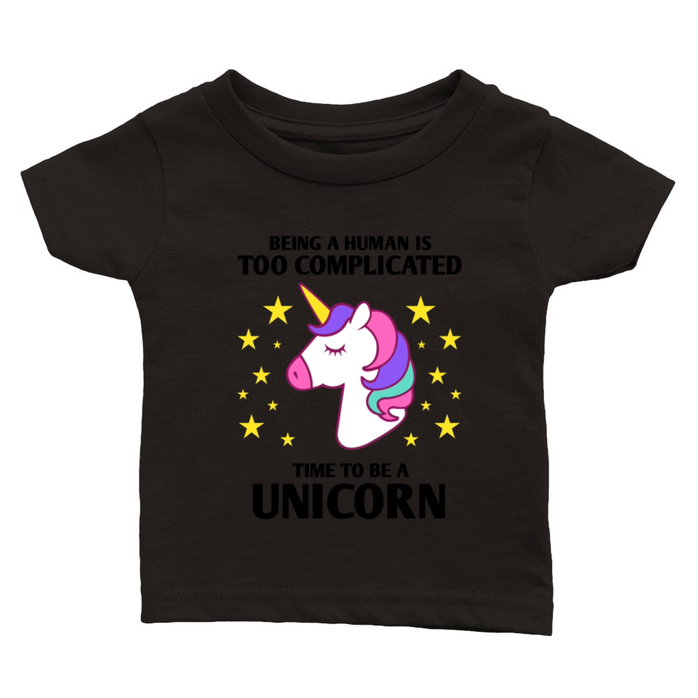 Time to be a unicorn Classic Baby Crewneck T-shirt