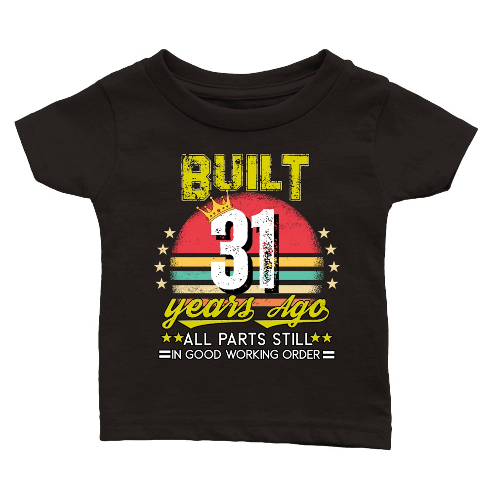 Vintage Birthday 31 Classic Baby Crewneck T-shirt