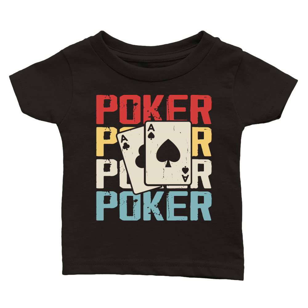 Vintage Casino Poker Classic Baby Crewneck T-shirt
