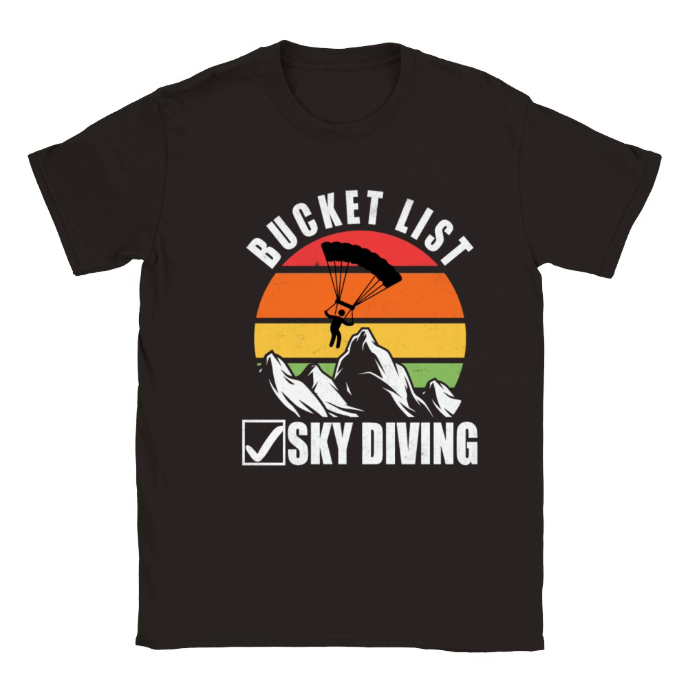 Bucket List Sky Diving Classic Kids Crewneck T-shirt