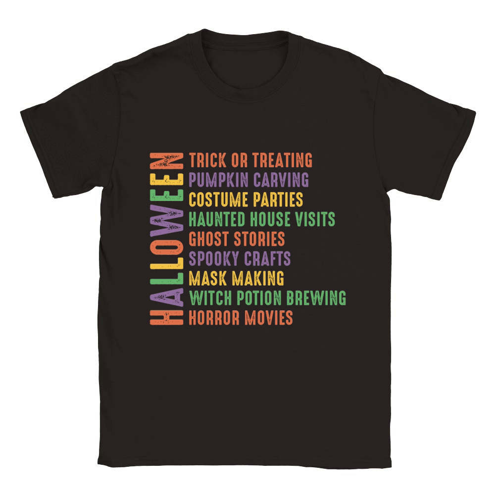 Halloween Trick Or Treating Pumpkin Carving Classic Kids Crewneck T-shirt