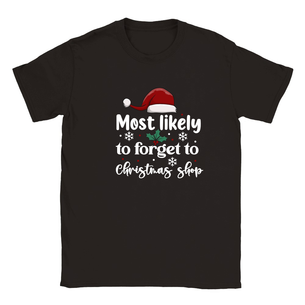 Most Likely To Forget To Christmas Shop Classic Kids Crewneck T-shirt