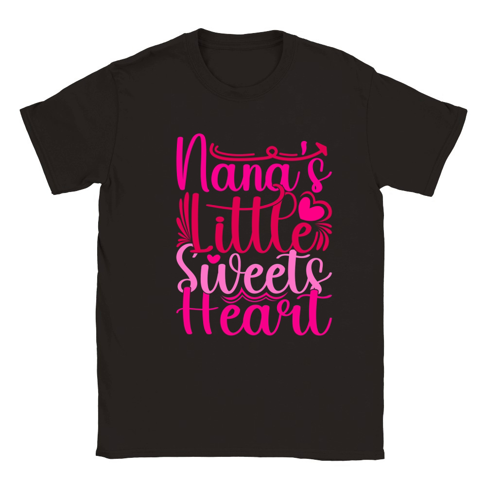 Nanas Little Sweets Heart Classic Kids Crewneck T-shirt