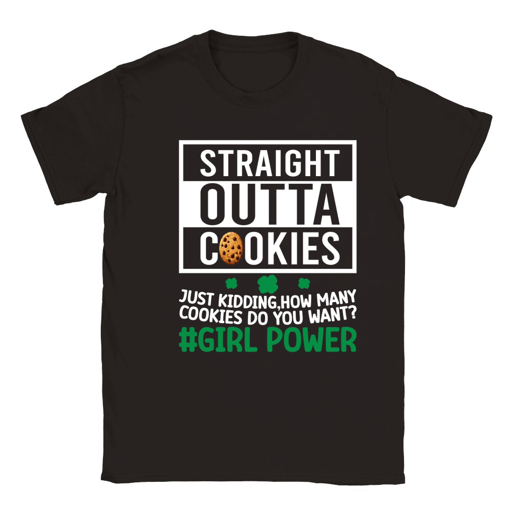 straight outta cookies just kidding, How many cookies do you want #girl power Classic Kids Crewneck T-shirt