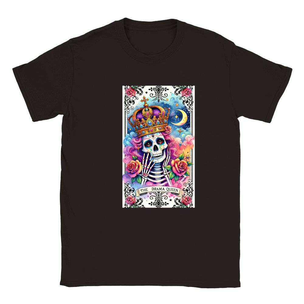 The Drama Queen Tarot Card 11 Classic Kids Crewneck T-shirt