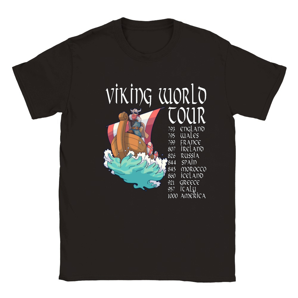 Viking World Tour Vikings Valhalla Odin for a Men Classic Kids Crewneck T-shirt