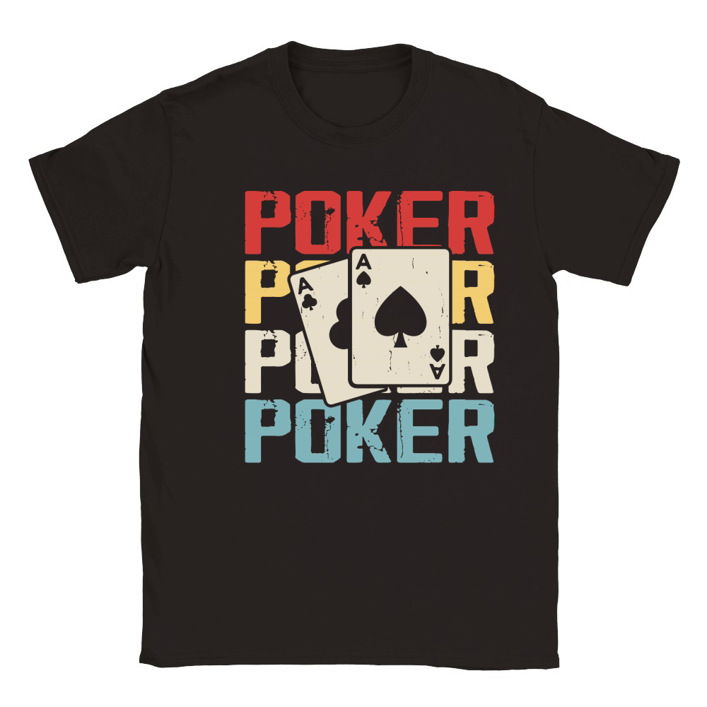 Vintage Casino Poker Classic Kids Crewneck T-shirt