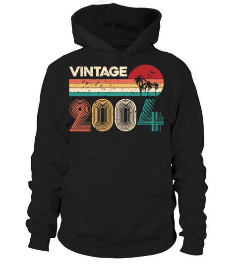 Vintage 2004 Retro Birthday Gift Men Woman Gifts Hoodie Unisex