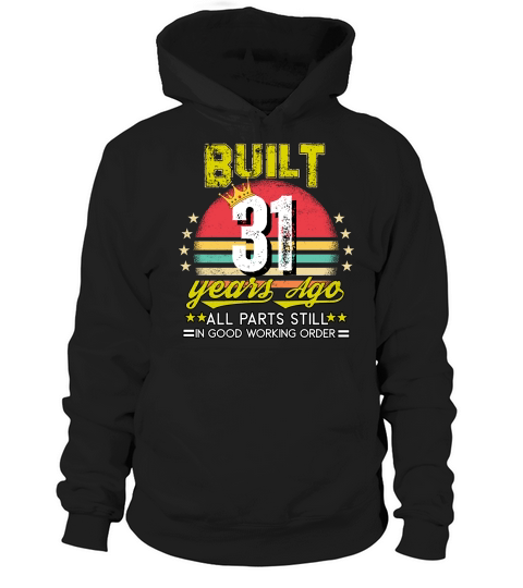 Vintage Birthday 31 Hoodie Unisex