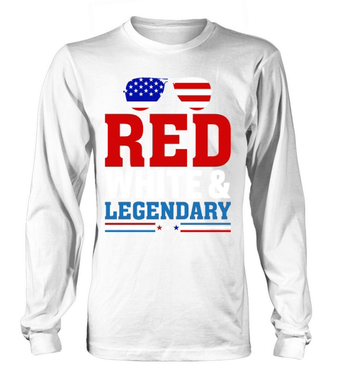 Red white legendary Long sleeved Unisex