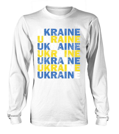 Ukraine Vintage Flag Shirt Ukrainian Gifts Long sleeved Unisex