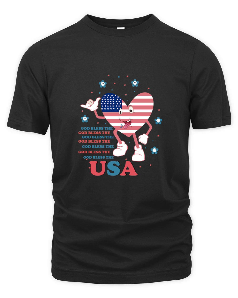 God Bless The Usa 02 Organic Unisex T-shirt