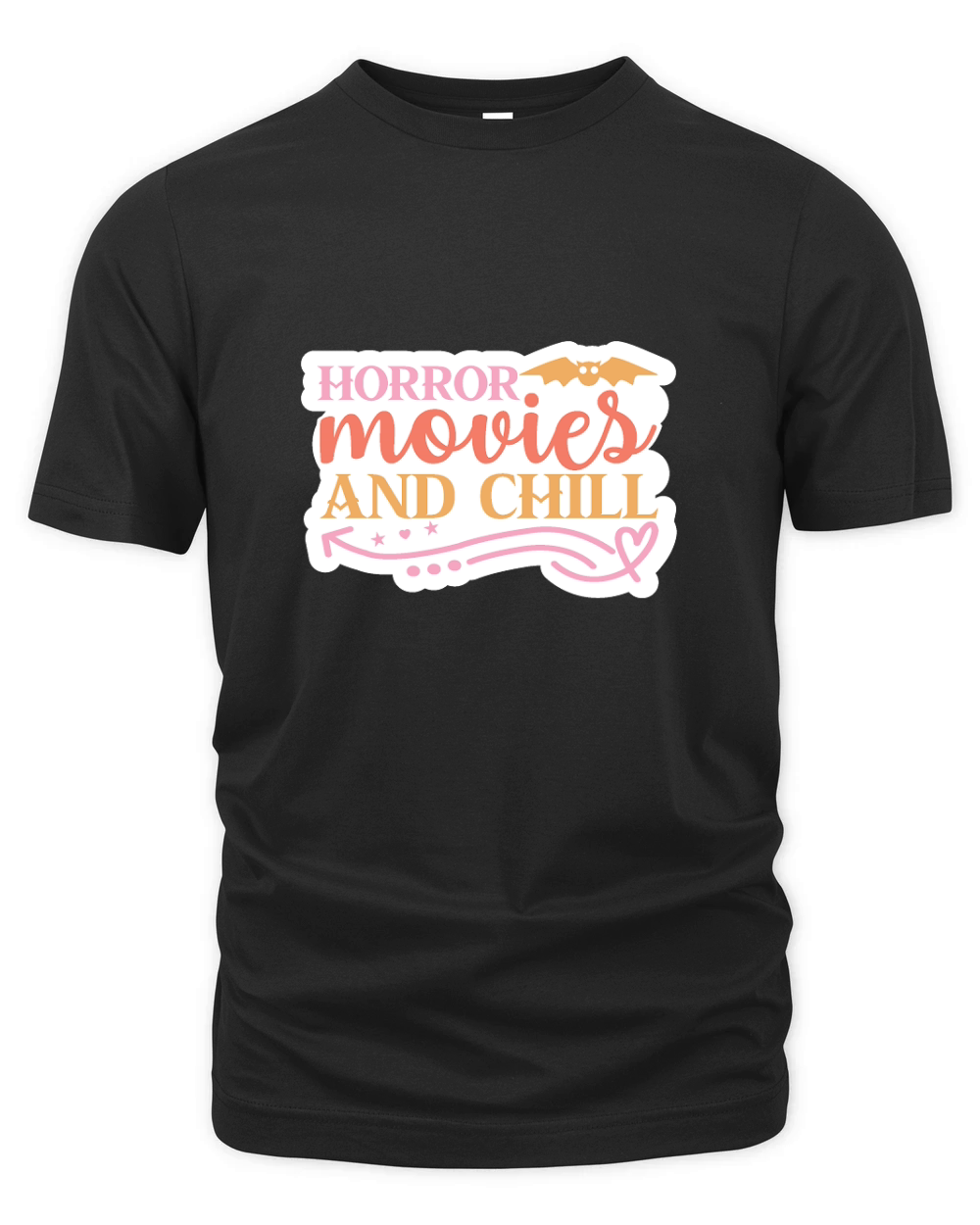 Horror movies and chill Organic Unisex T-shirt