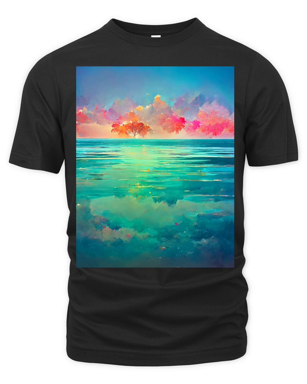 Tranquil Sea View Organic Unisex T-shirt