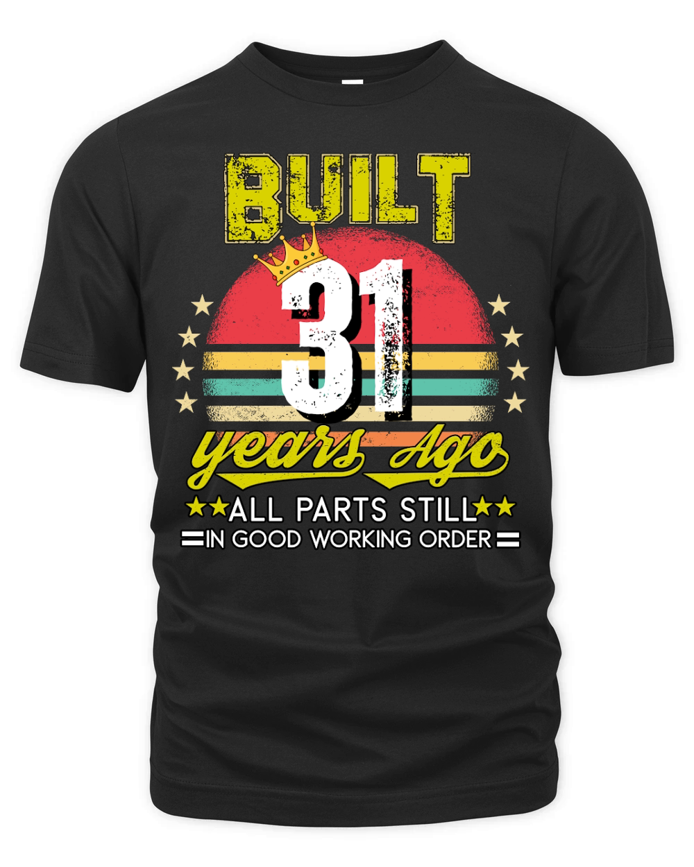 Vintage Birthday 31 Organic Unisex T-shirt