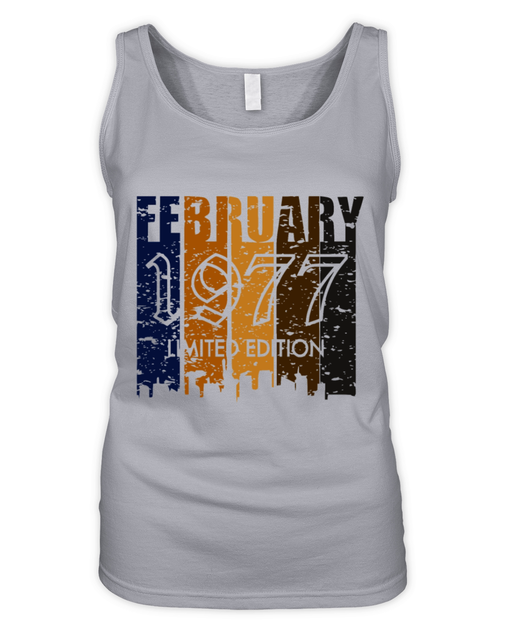 1977 Born in February birthday limited edition Organic Women's Tank Top
