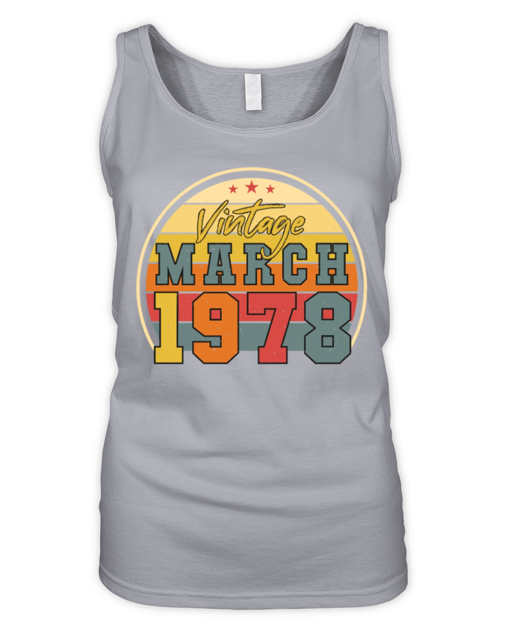 1978 March Vintage Funny Organic Women's Tank Top
