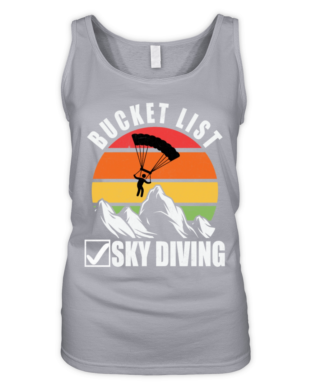 Bucket List Sky Diving Organic Women's Tank Top