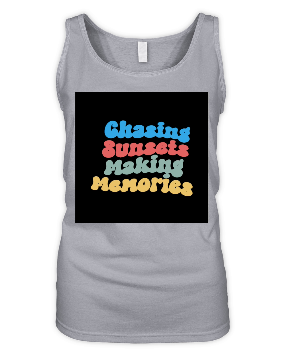 Chasing sunsets making memories Organic Women's Tank Top