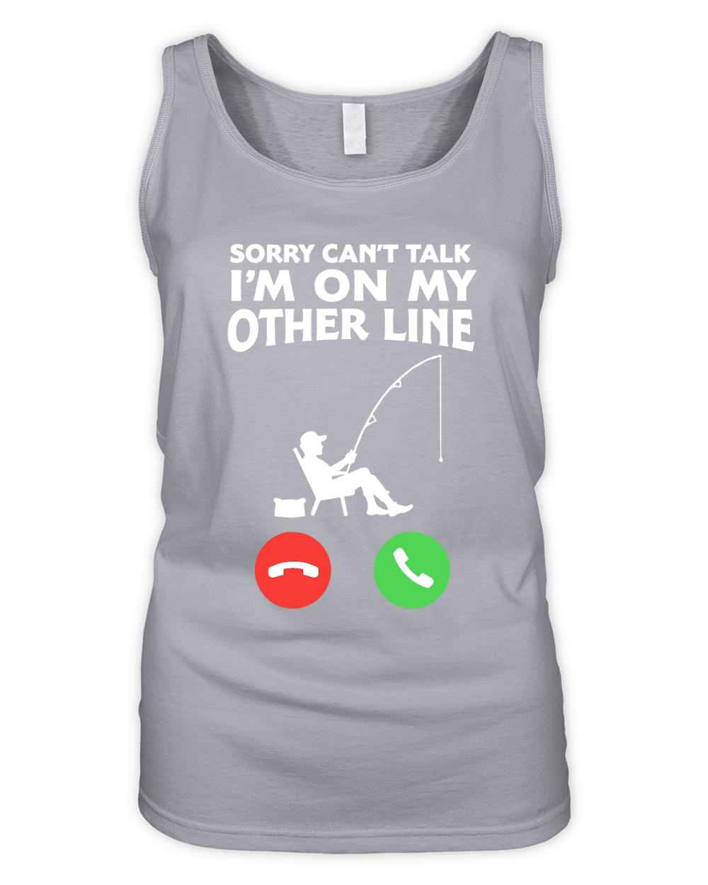 Im on my other line Organic Women's Tank Top