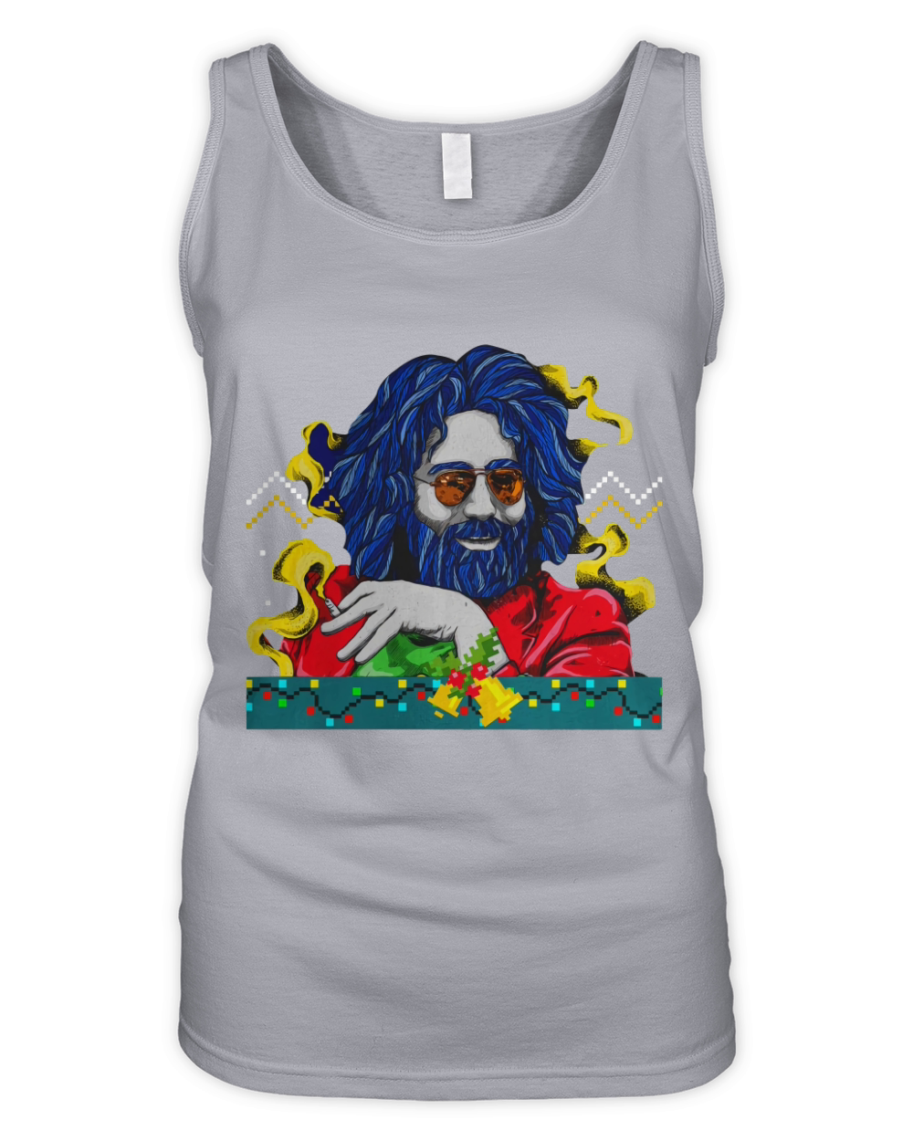 Jerry garcia Grateful Dead Merry Christmas Organic Women's Tank Top
