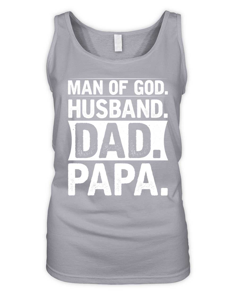 Man of God Husband Dad Papa Organic Women's Tank Top