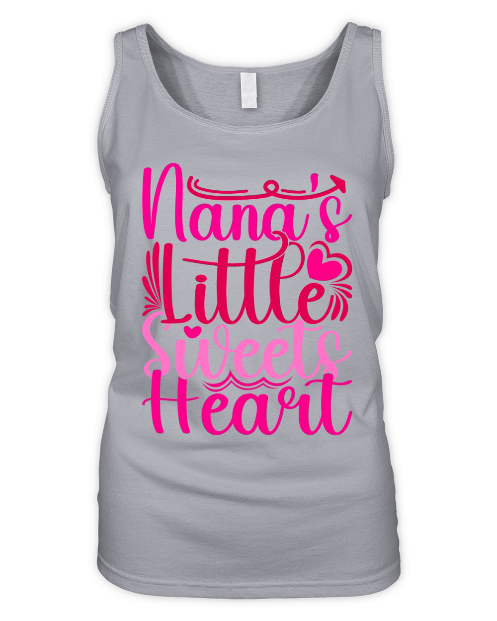 Nanas Little Sweets Heart Organic Women's Tank Top