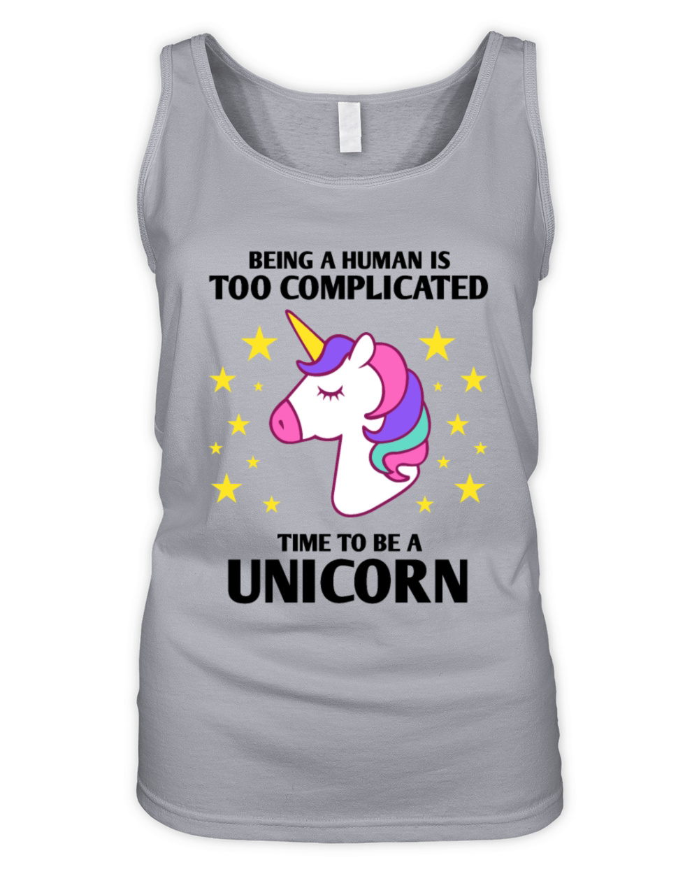 Time to be a unicorn Organic Women's Tank Top