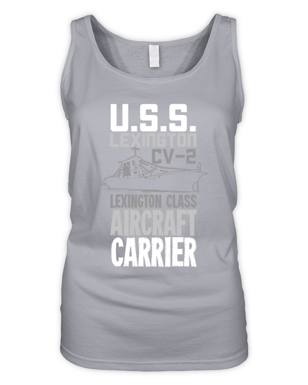 USS Lexington CV-2 Aircraft Carrier Gift For A Organic Women's Tank Top