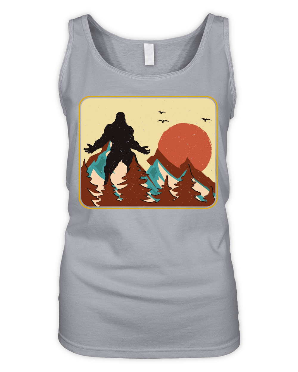 Vintage UFO Alien Bigfoot Organic Women's Tank Top