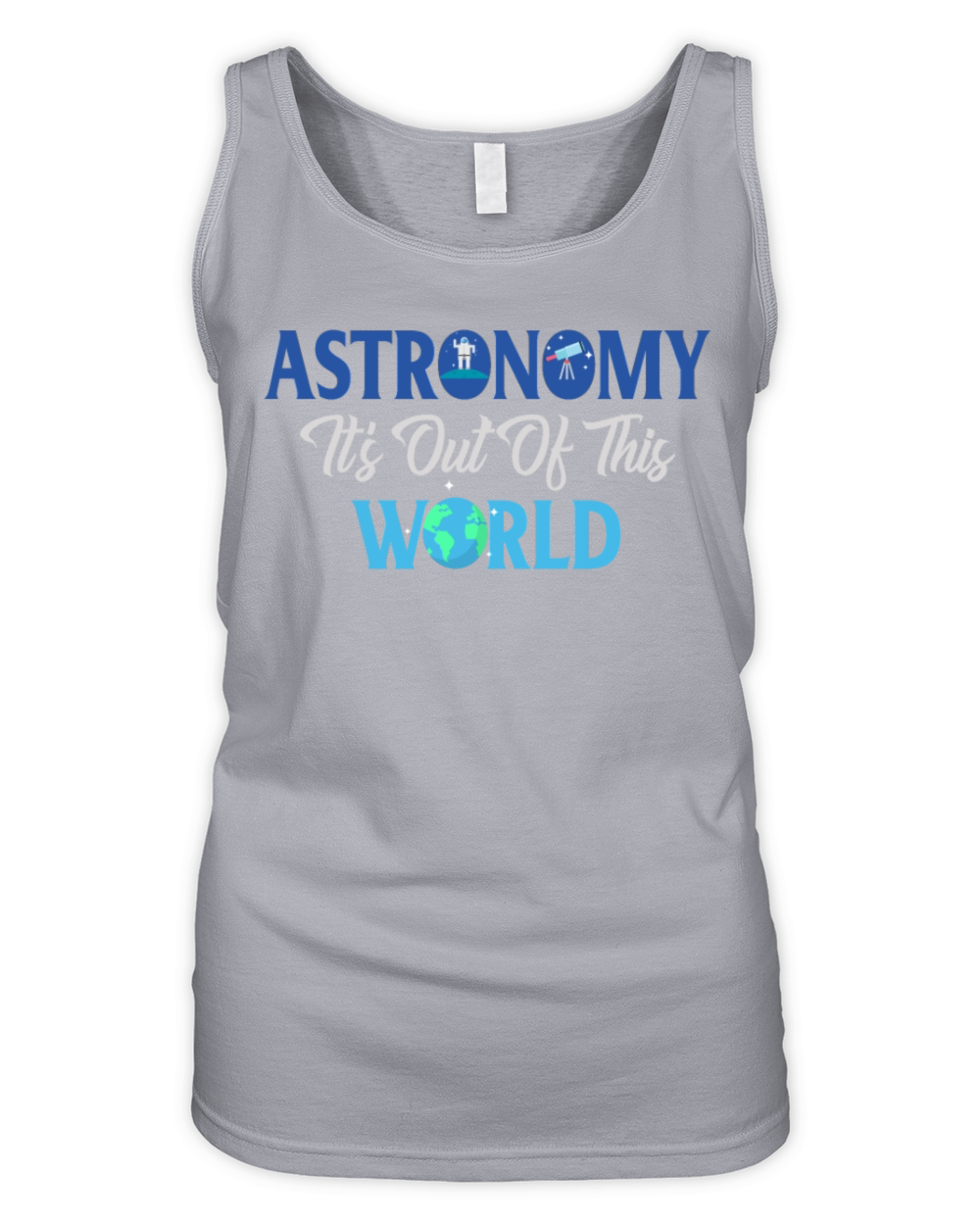 World Backyard Astronomy Evolution Astronomer Organic Women's Tank Top