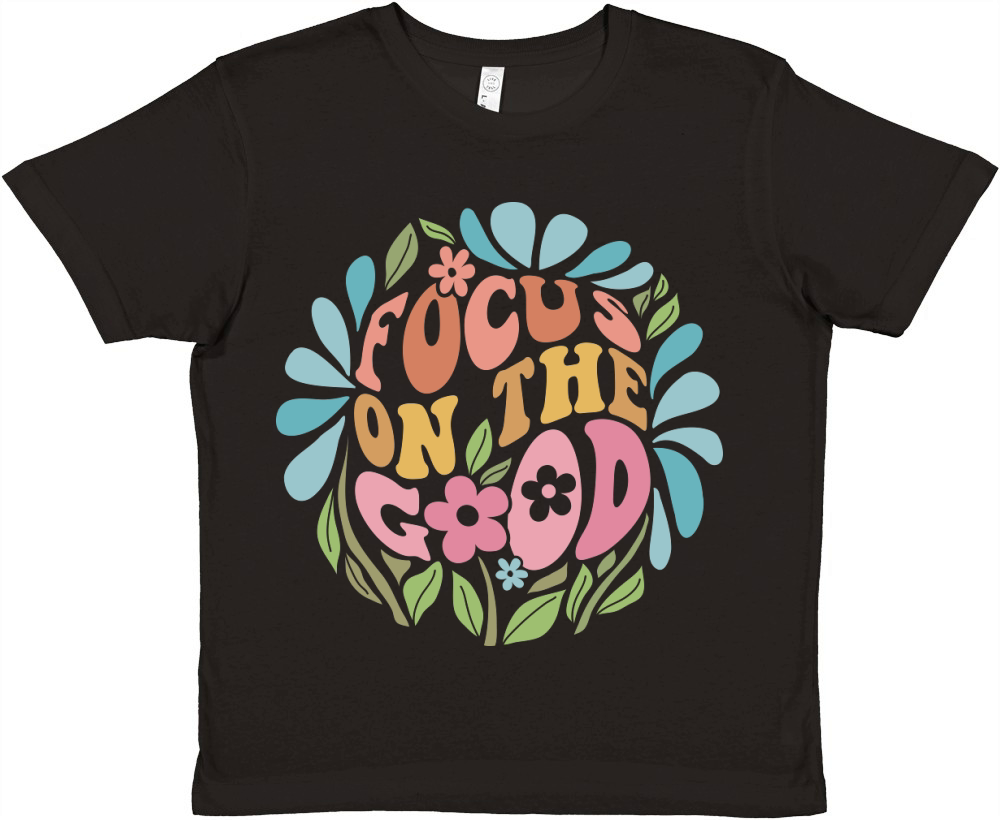 FOCUS ON THE GOOD Premium Kids Crewneck T-shirt