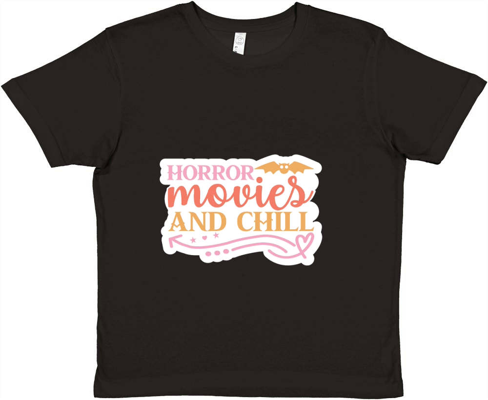 Horror movies and chill Premium Kids Crewneck T-shirt