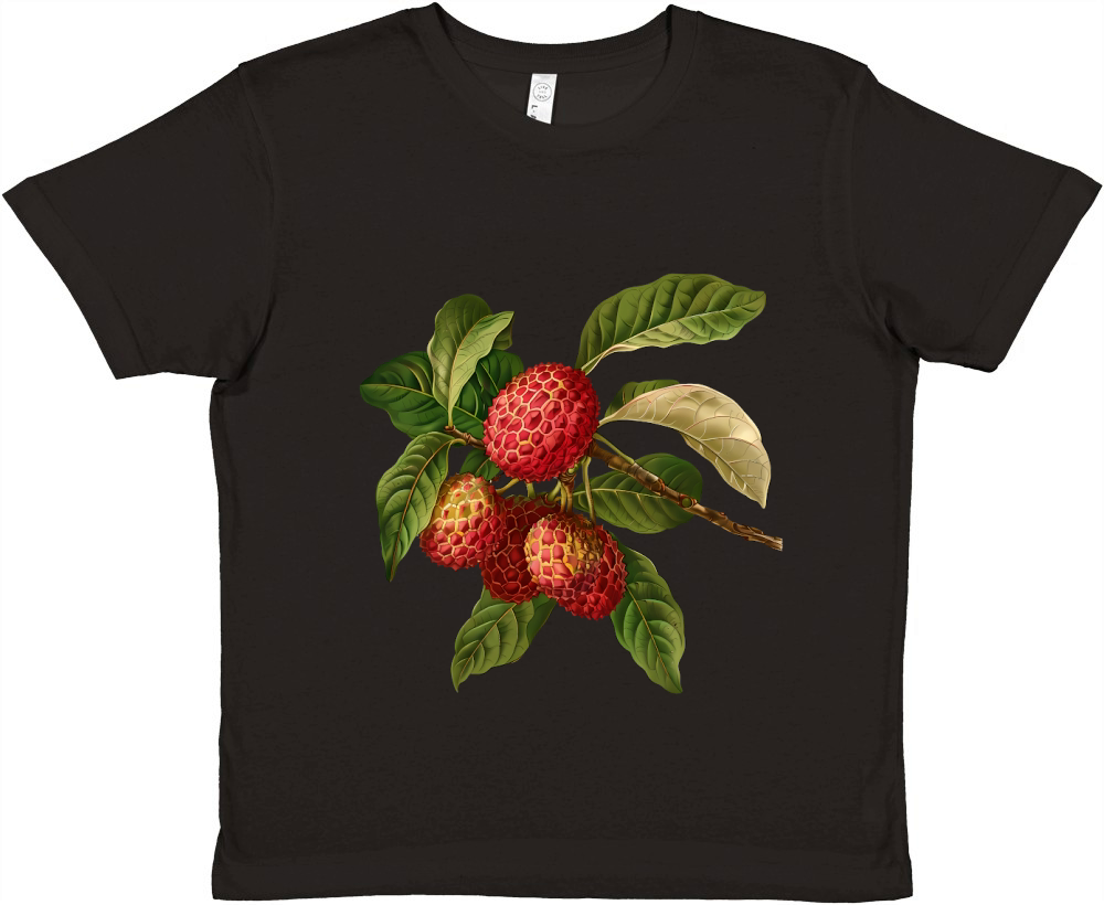 Lychee Spiky Sweetness Vintage Fruit Premium Kids Crewneck T-shirt